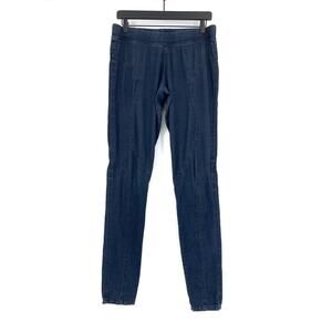 PRARIE UNDERGROUND Chambray Cigarette Leggings Dark Blue XS